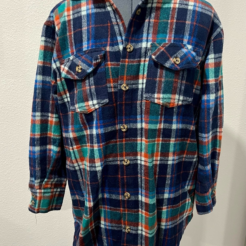 BKE Multicolor Plaid Shirt Jacket